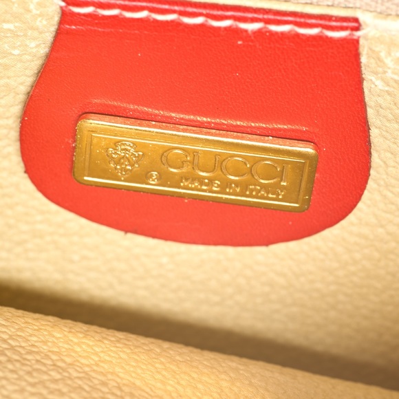 GUCCI Red Floral Vintage Shoulder Bag - Picture 5 of 8